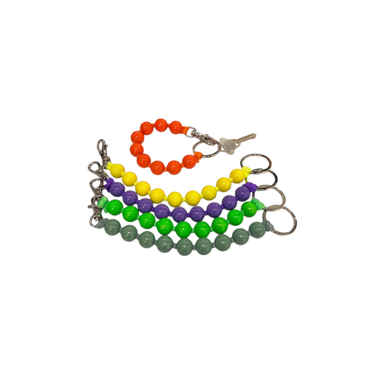 WOODEN BEAD KEYCHAIN/BRACELET