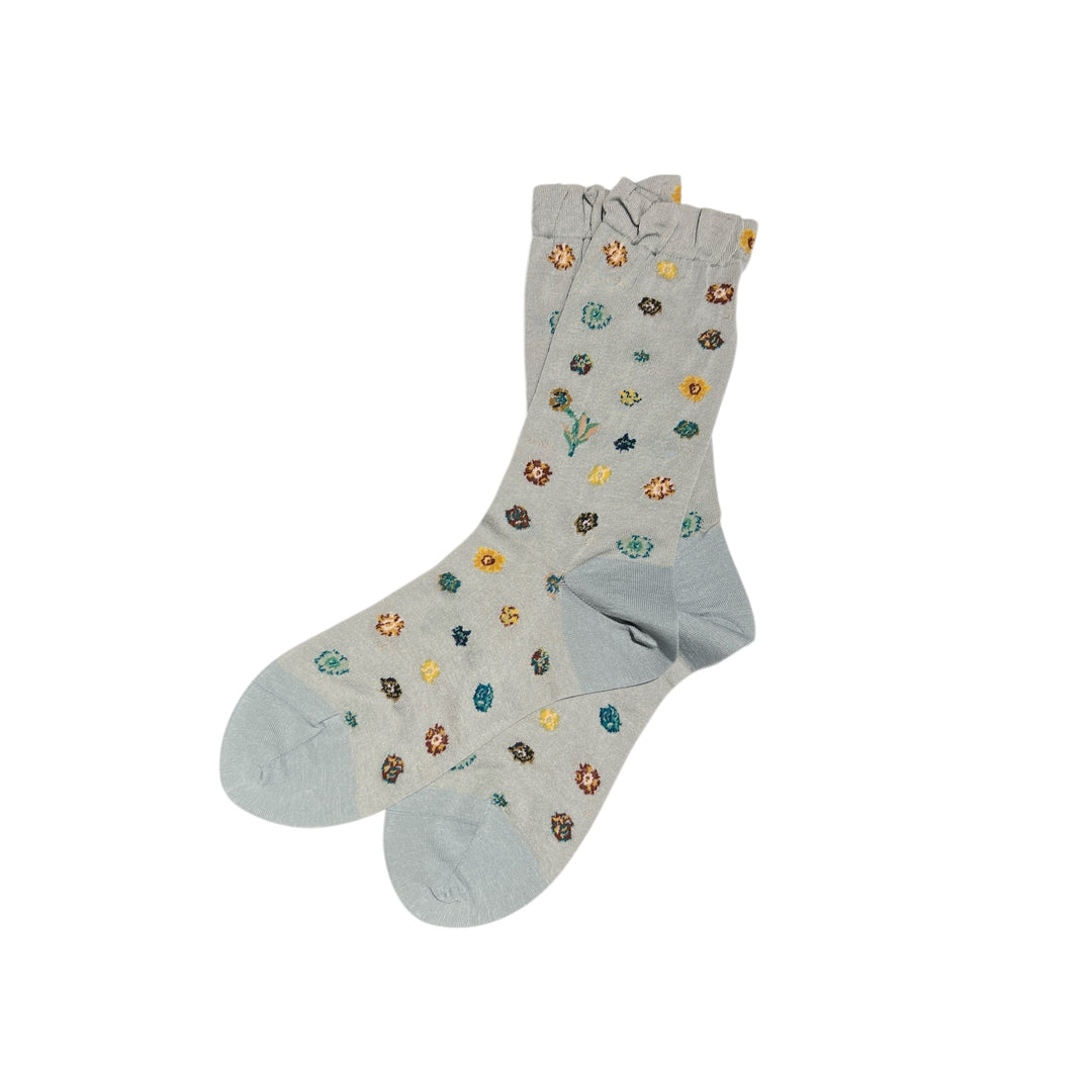 POLKA FLOWER ANKLE SOCKS