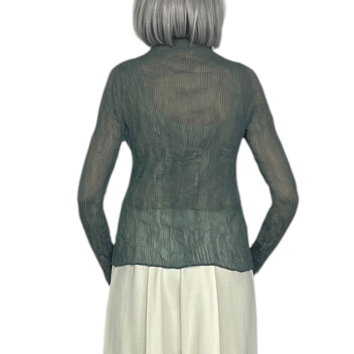 CHIFFON TWIST 1 HI-NECK TOP