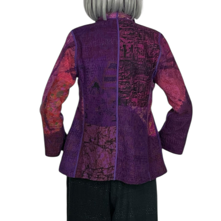CIRCLE SHIBORI TIE DYE SHORT JACKET