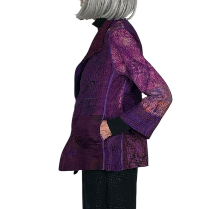 CIRCLE SHIBORI TIE DYE SHORT JACKET