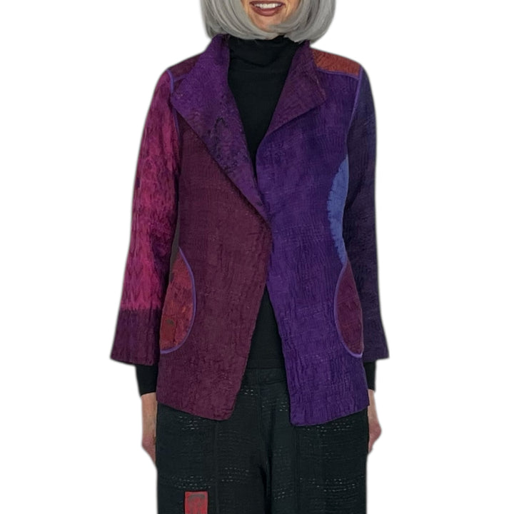 CIRCLE SHIBORI TIE DYE SHORT JACKET