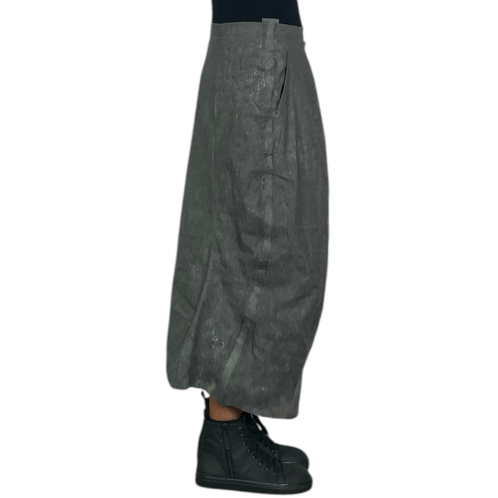 COATED LINEN SKIRT