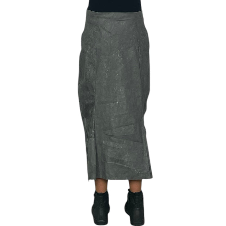 COATED LINEN SKIRT
