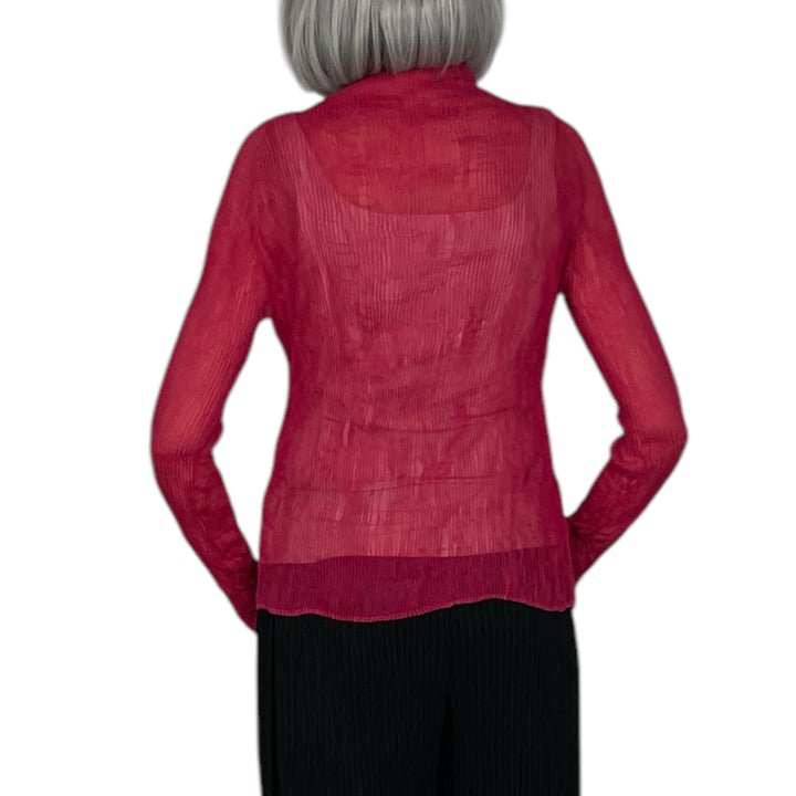 CHIFFON TWIST 2 HI-NECK TOP