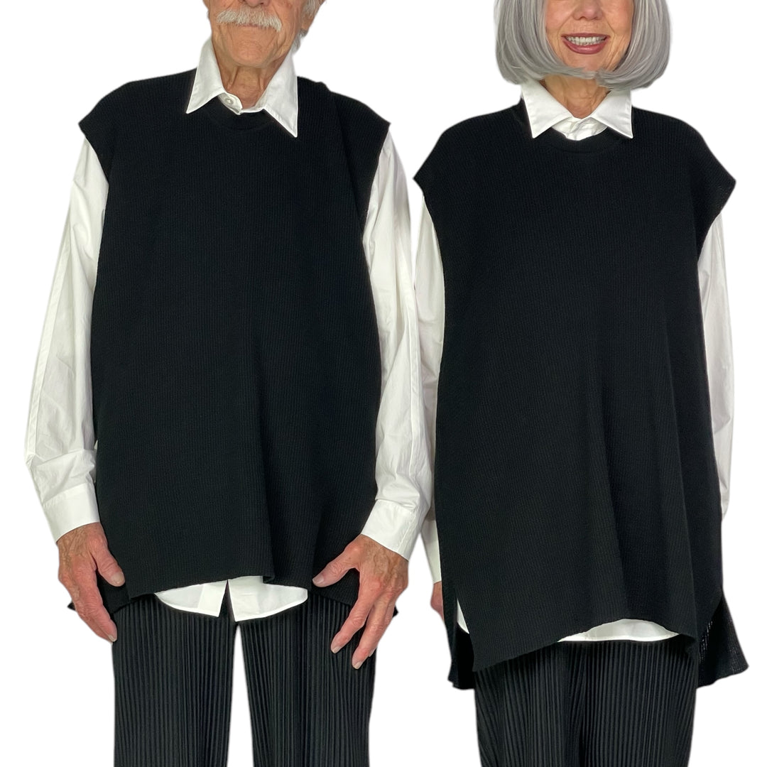TIGHT TWIST COTTON KNIT VEST