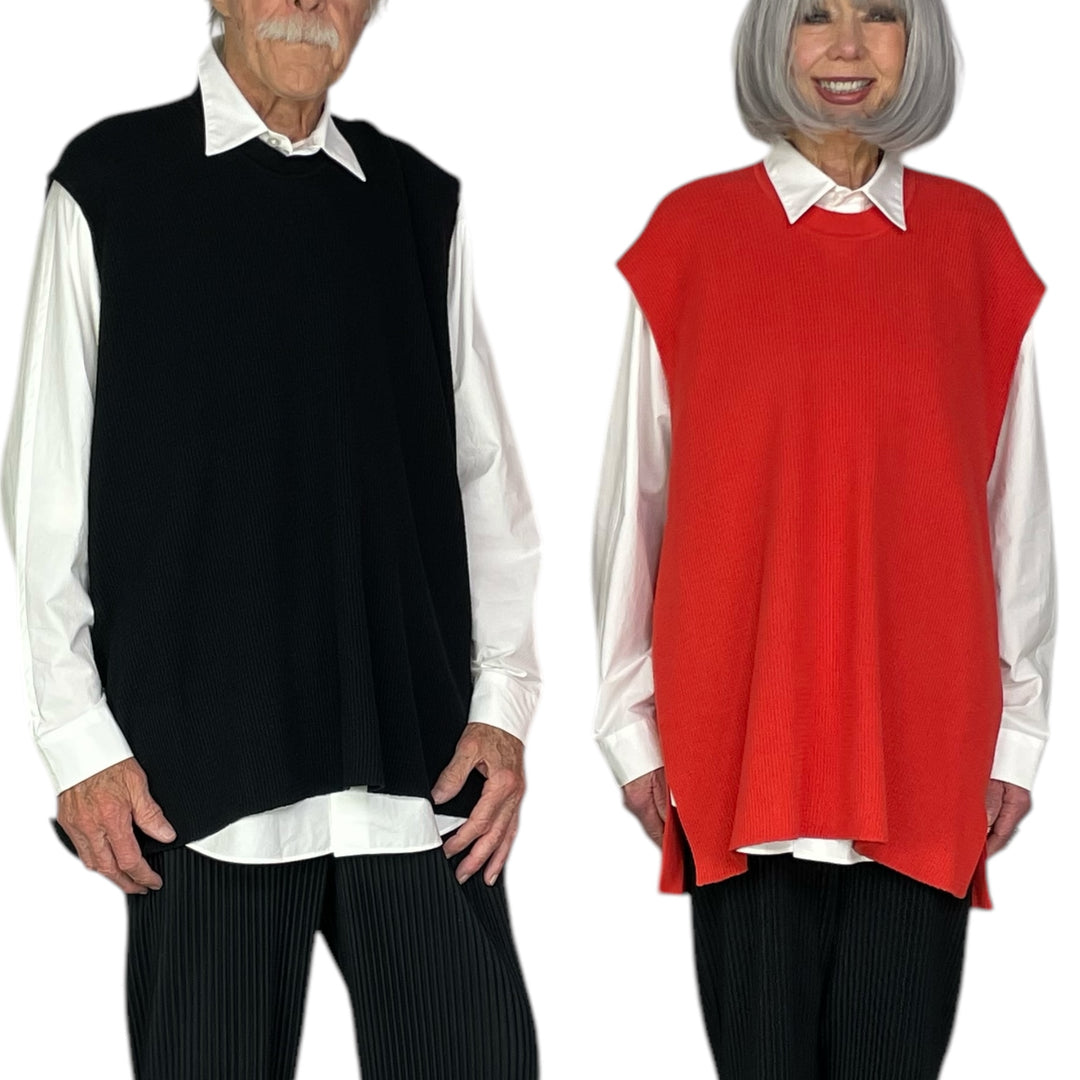 TIGHT TWIST COTTON KNIT VEST