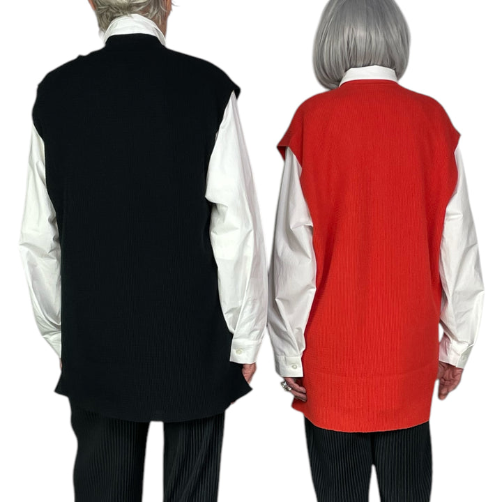 TIGHT TWIST COTTON KNIT VEST