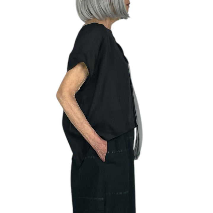 SHEER CAP SLEEVE TOP