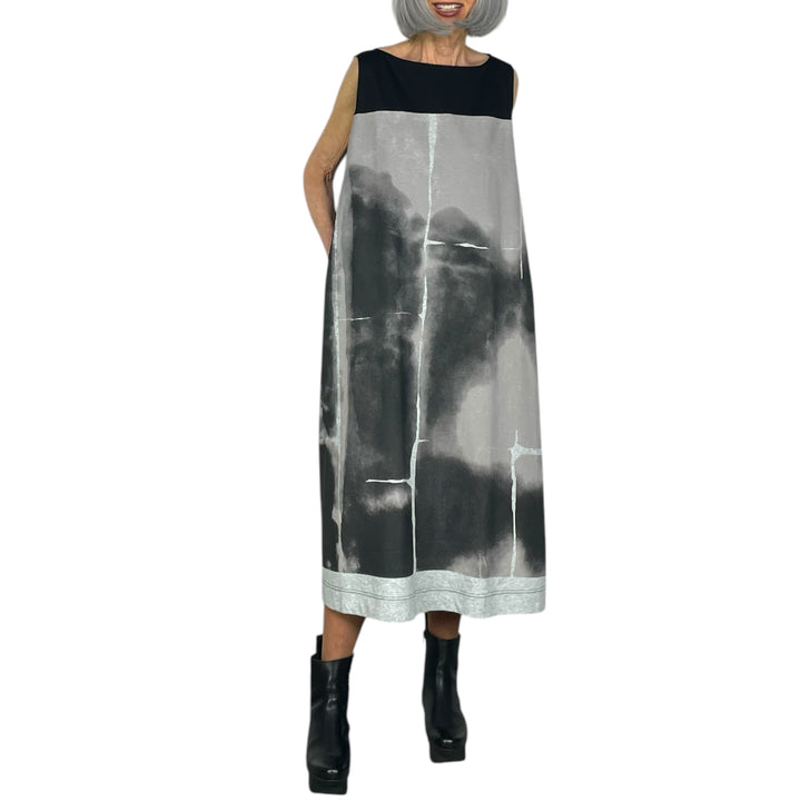 PAINTED SLEEVELESS DRESS