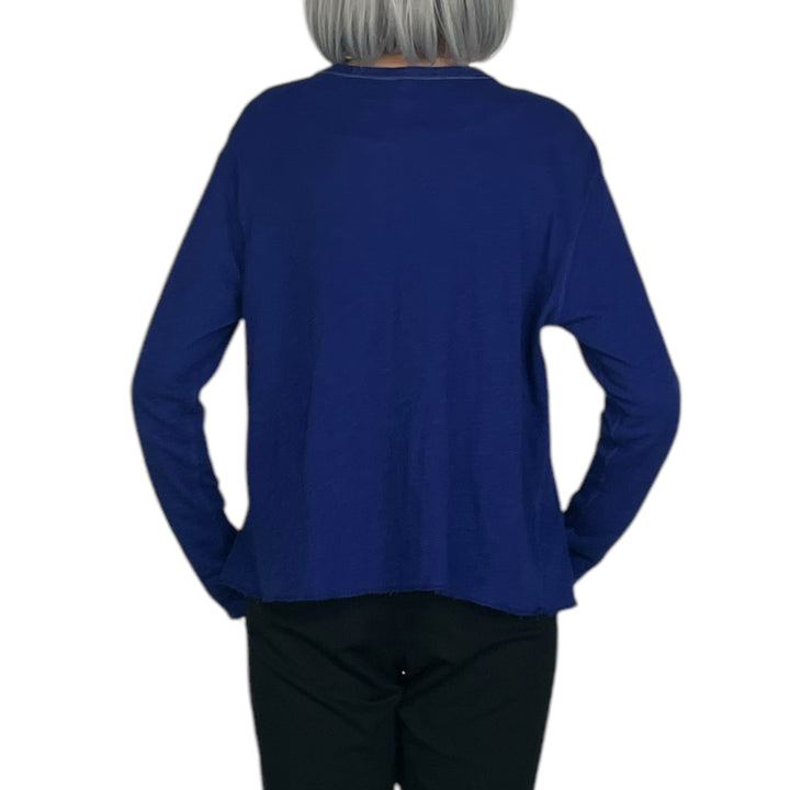 DOUBLE LAYER SNAP CARDIGAN