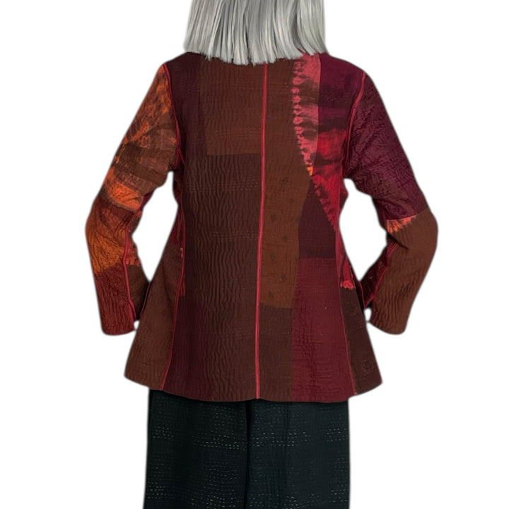 CIRCLE SHIBORI TIE DYE SHORT JACKET