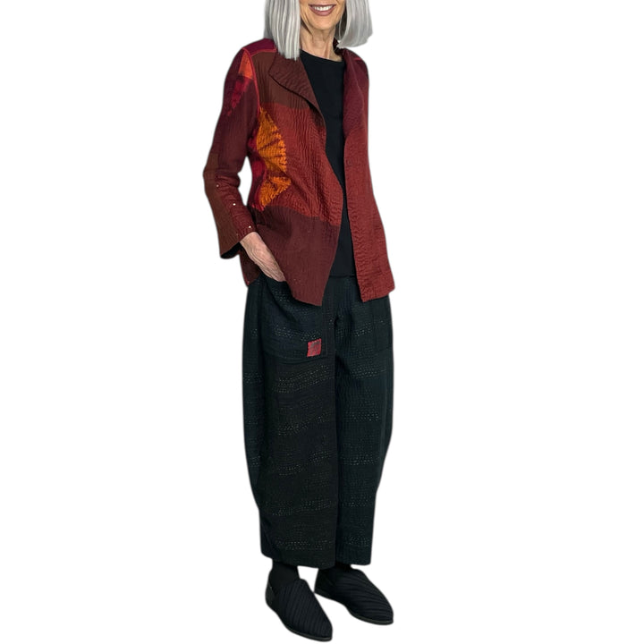 CIRCLE SHIBORI TIE DYE SHORT JACKET