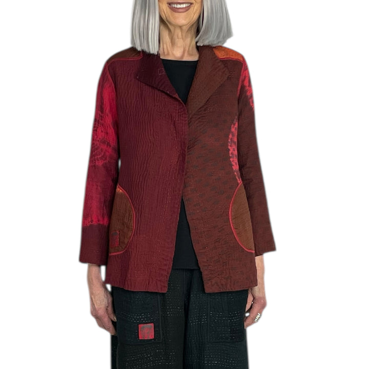 CIRCLE SHIBORI TIE DYE SHORT JACKET