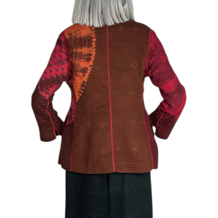 CIRCLE SHIBORI TIE DYE SHORT JACKET