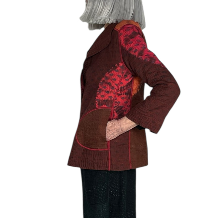 CIRCLE SHIBORI TIE DYE SHORT JACKET