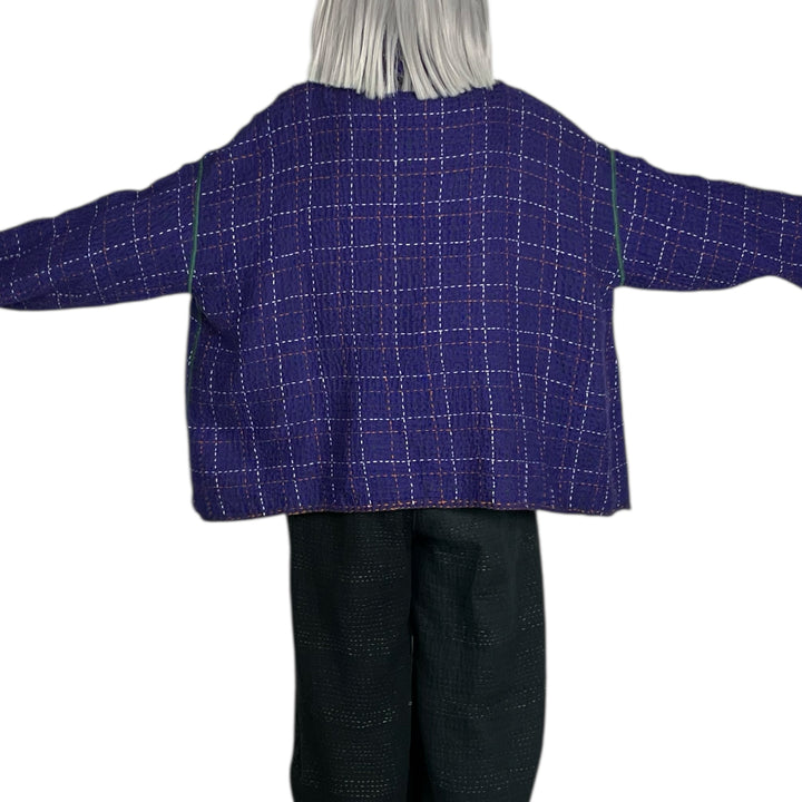 WOOL WAFFLE NEW COWL NECK PONCHO TOP