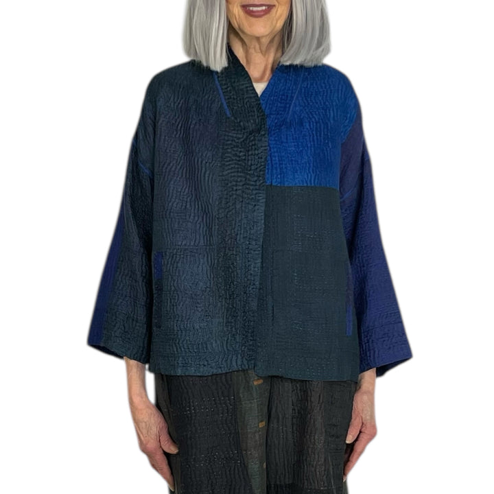 MUJI PATCH STAND COLLAR CROPPED JACKET