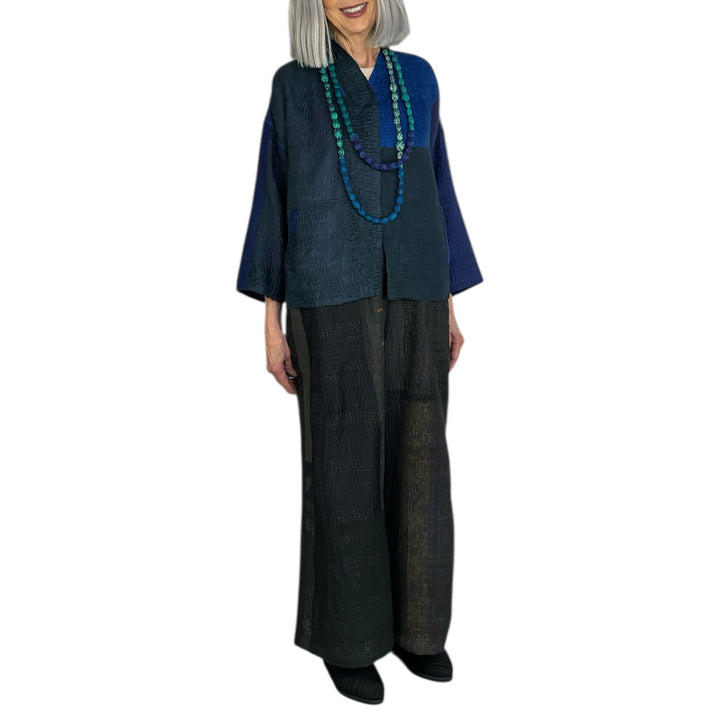MUJI PATCH STAND COLLAR CROPPED JACKET