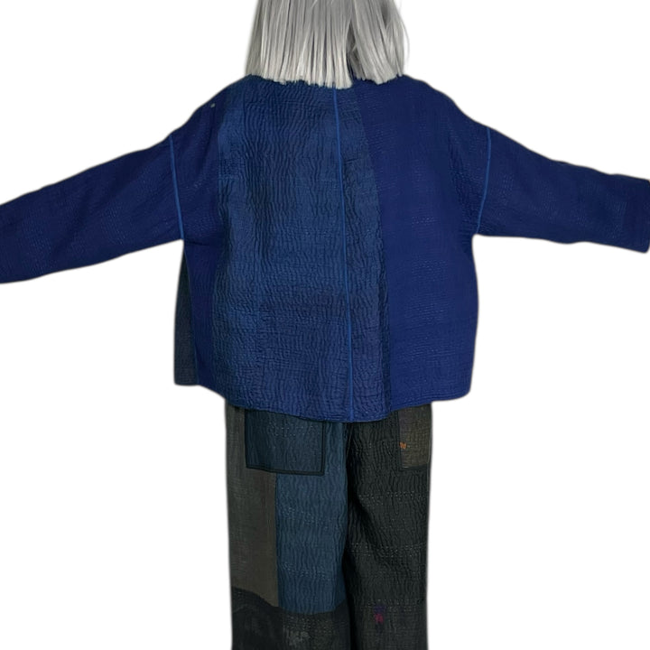 MUJI PATCH STAND COLLAR CROPPED JACKET
