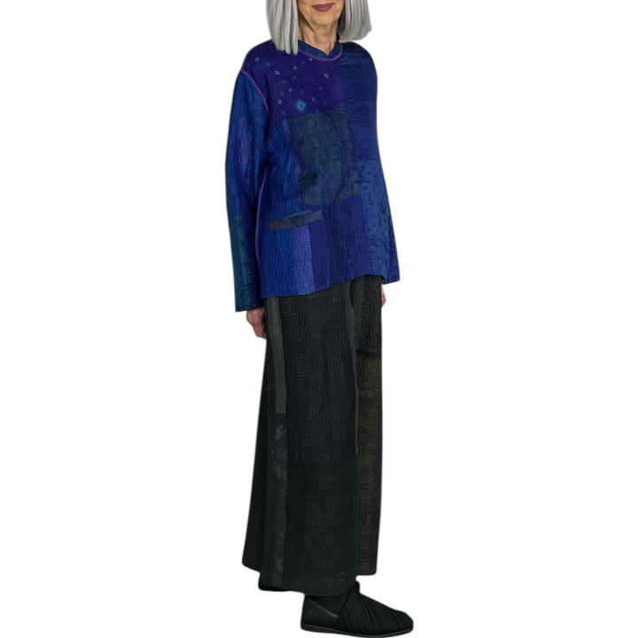 SILK JACQUARD KAFTAN SHORT JACKET