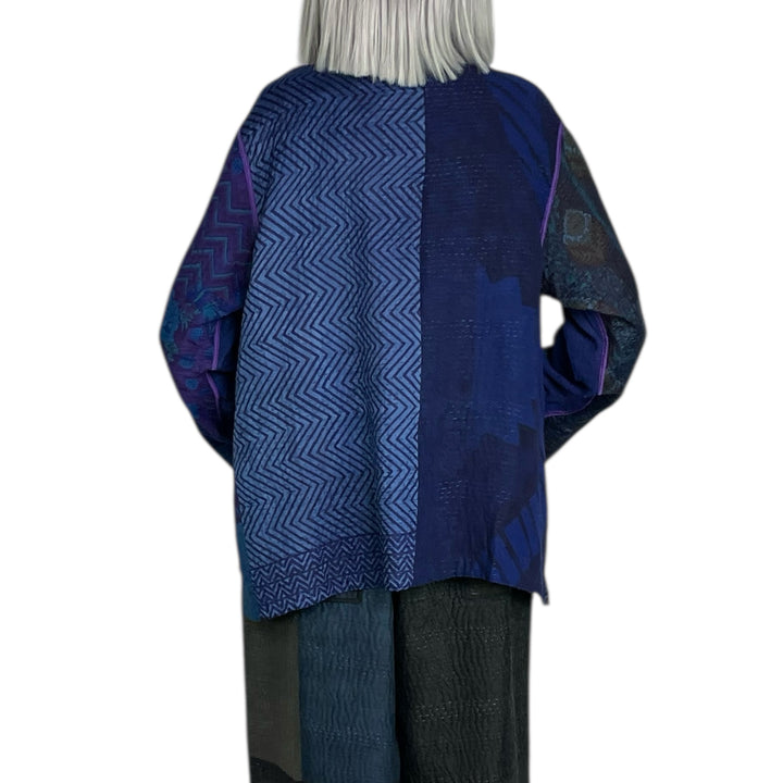 SILK JACQUARD KAFTAN SHORT JACKET