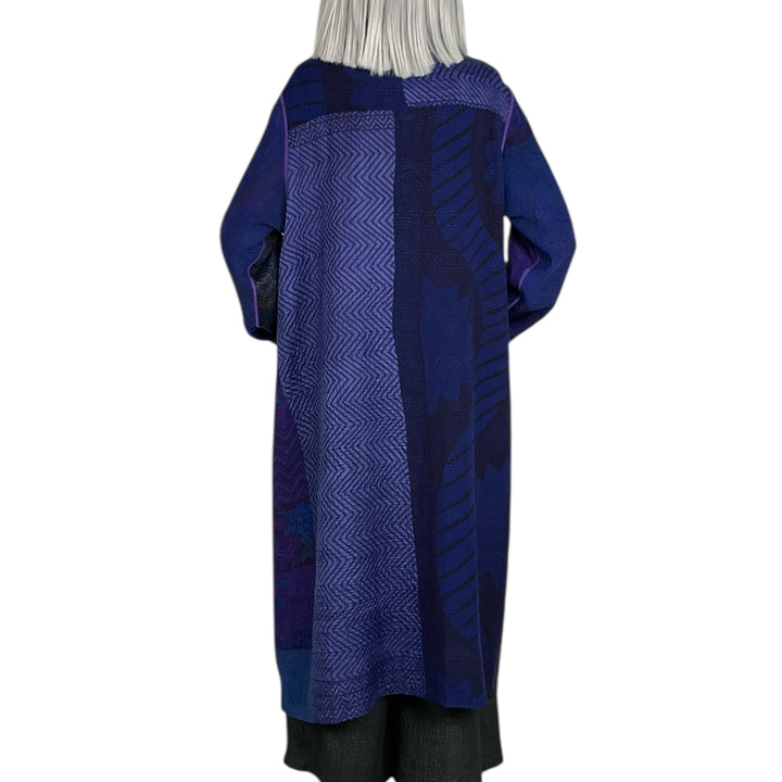 SILK JACCQUARD KAFTAN COAT