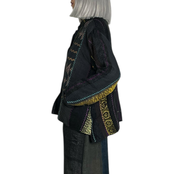 JEWEL WOVEN KAFTAN SHORT JACKET