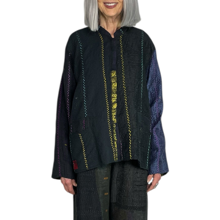 JEWEL WOVEN KAFTAN SHORT JACKET