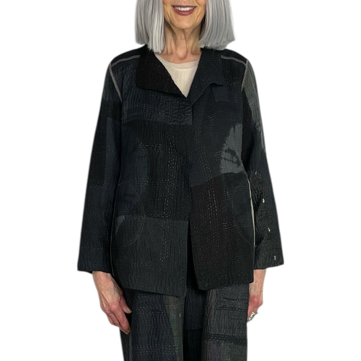 CIRCLE SHIBORI TIE DYE SHORT JACKET