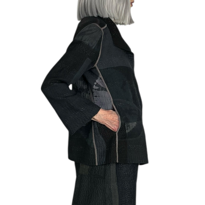 CIRCLE SHIBORI TIE DYE SHORT JACKET
