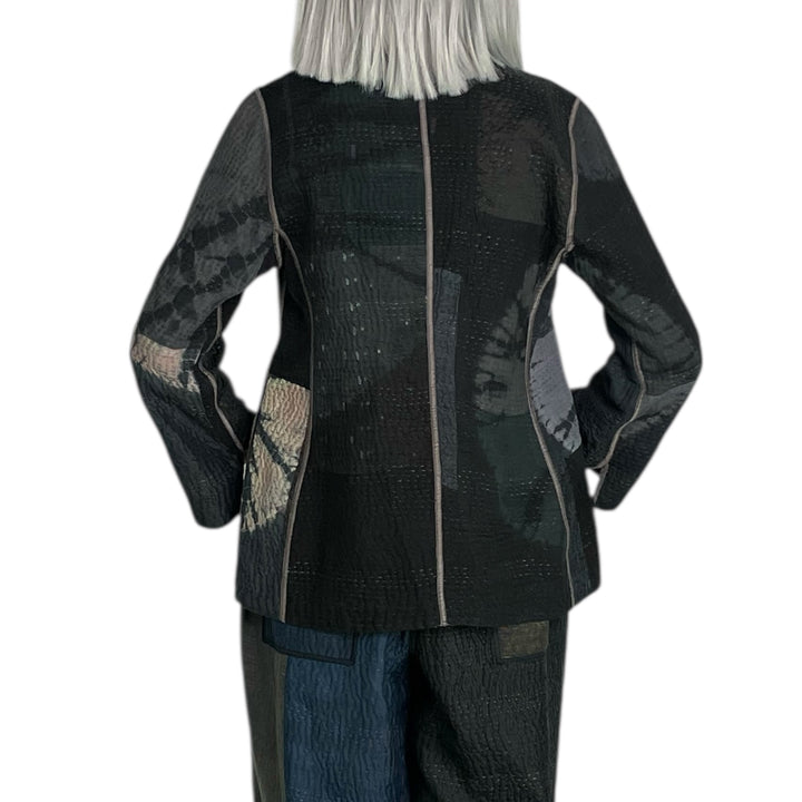 CIRCLE SHIBORI TIE DYE SHORT JACKET