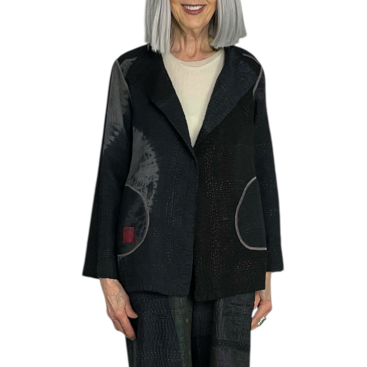 CIRCLE SHIBORI TIE DYE SHORT JACKET