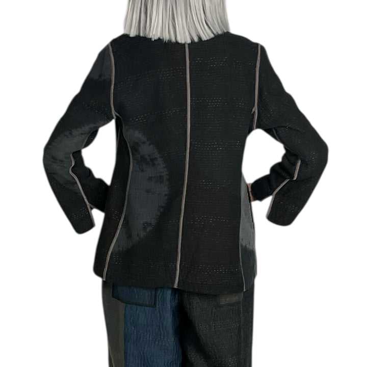 CIRCLE SHIBORI TIE DYE SHORT JACKET