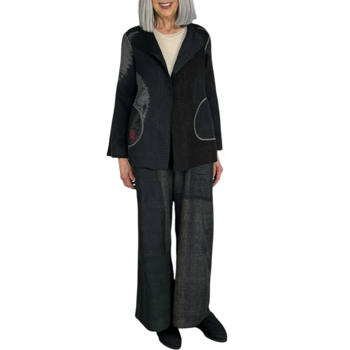 CIRCLE SHIBORI TIE DYE SHORT JACKET