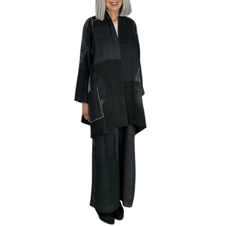 CIRCLE SHIBORI TIE DYE A-LINE JACKET