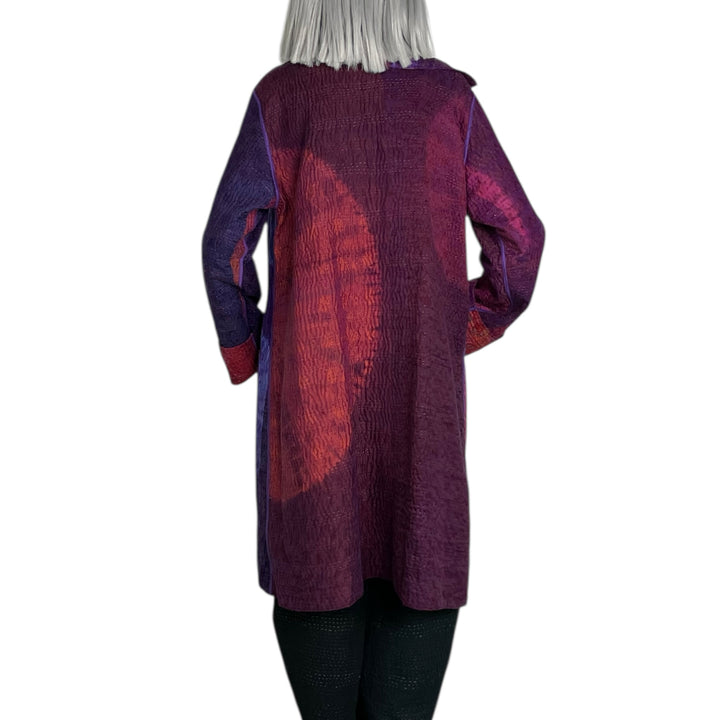 CIRCLE SHIBORI POCKET MEDIUM COAT