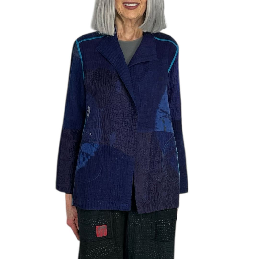CIRCLE SHIBORI TIE DYE SHORT JACKET