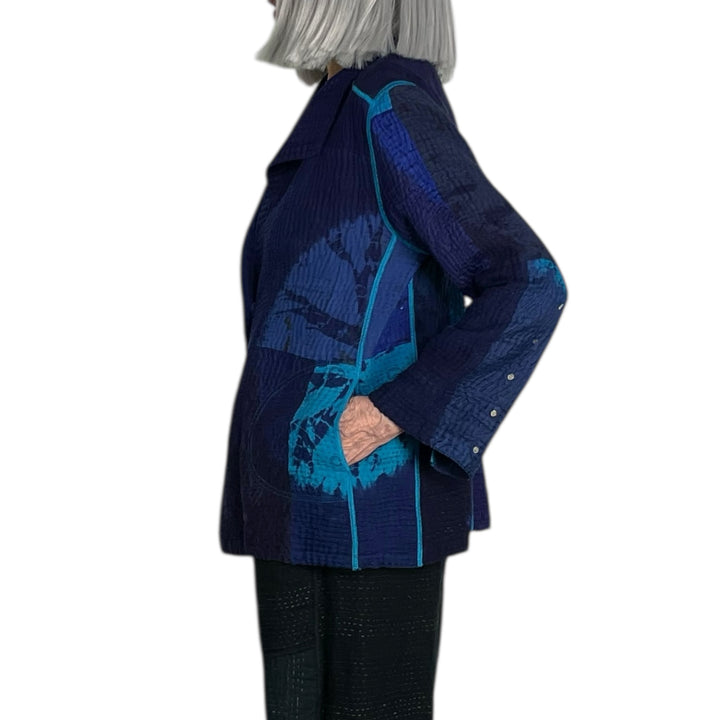 CIRCLE SHIBORI TIE DYE SHORT JACKET