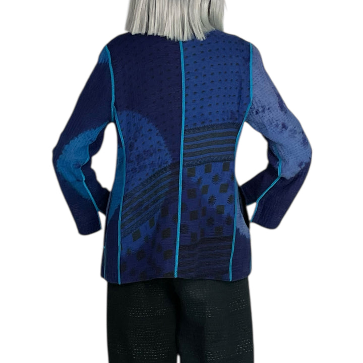 CIRCLE SHIBORI TIE DYE SHORT JACKET