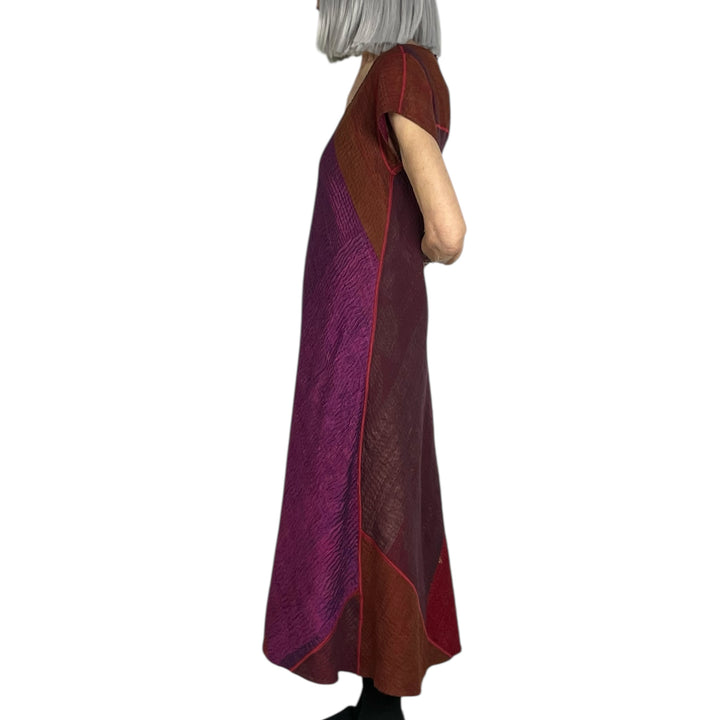 JEWEL WOVEN CAP SLEEVE DRESS