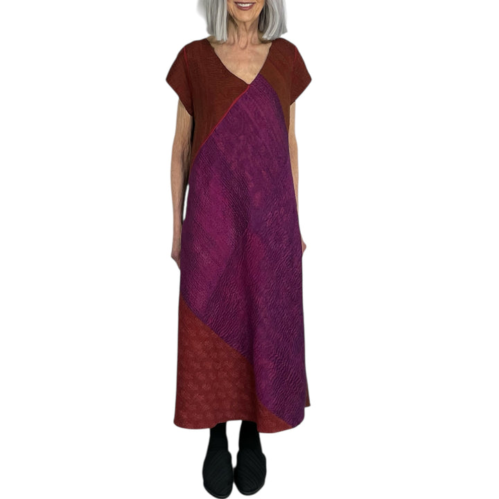 JEWEL WOVEN CAP SLEEVE DRESS