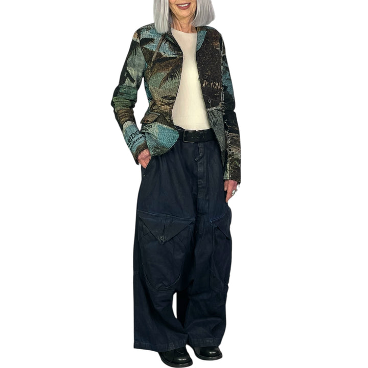 OVER-DYED BIG POCKETS TROUSER