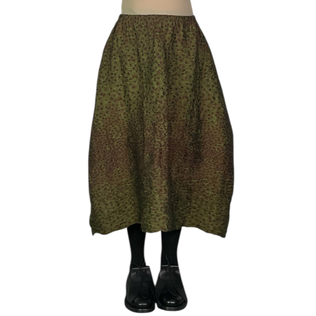 SHIBORI HORIZONTAL PLEAT SKIRT