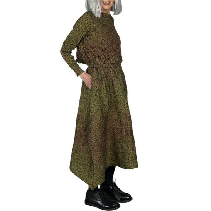 SHIBORI HORIZONTAL PLEAT SKIRT