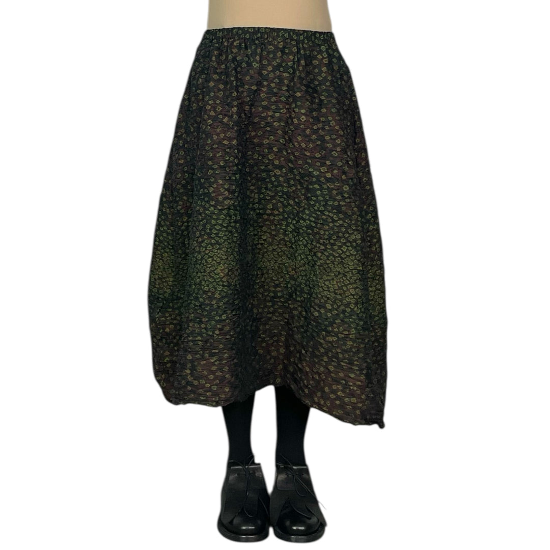 SHIBORI HORIZONTAL PLEAT SKIRT