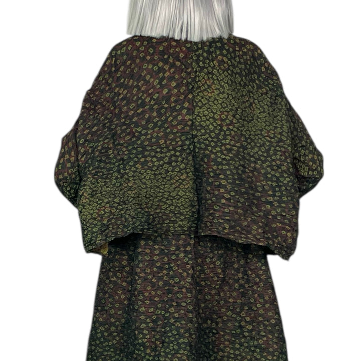 SHIBORI HORIZONTAL PLEAT SHORT JACKET