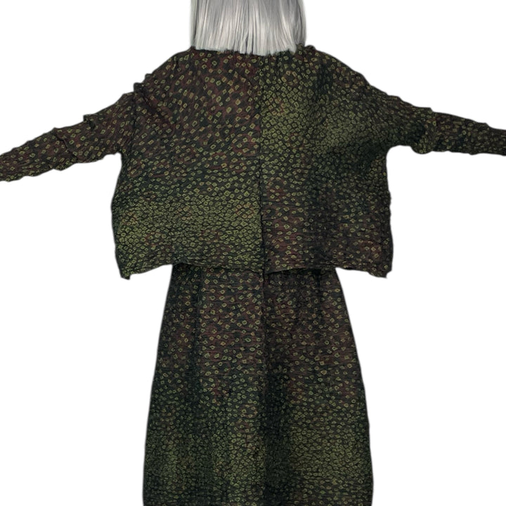 SHIBORI HORIZONTAL PLEAT SHORT JACKET