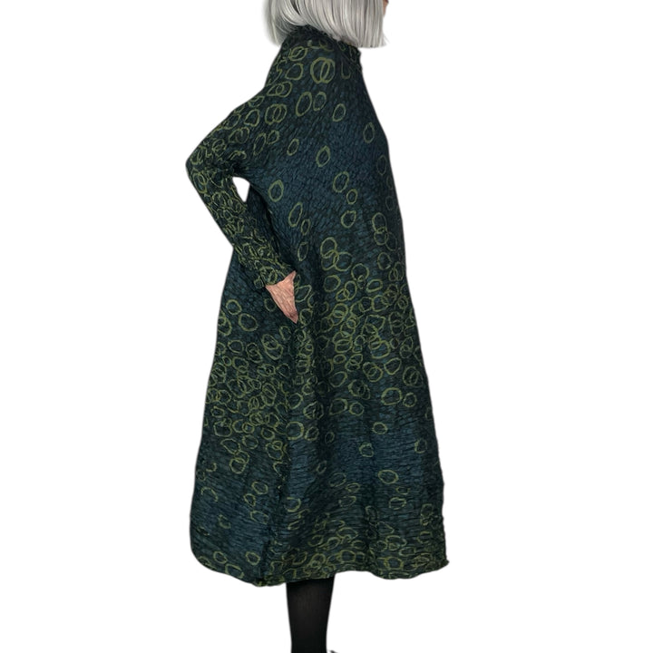 SHIBORI HORIZONTAL PLEAT DRESS