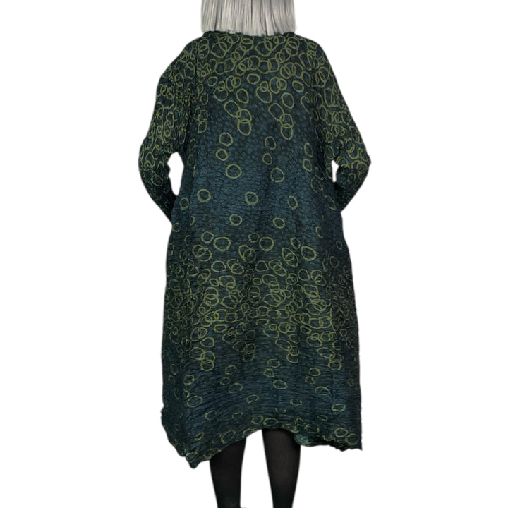 SHIBORI HORIZONTAL PLEAT DRESS